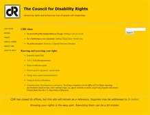 Tablet Screenshot of disabilityrights.org